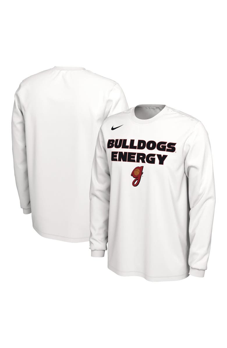 Nike Men's Nike White Georgia Bulldogs Lady Dawgs Basketball Legend On Court Energy Long Sleeve Bench T-Shirt, Alternate, color, White