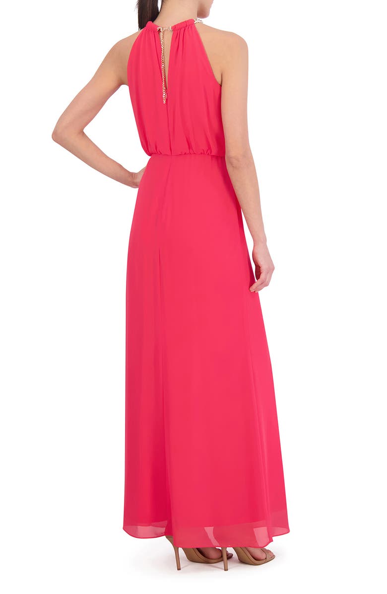 Vince Camuto Chain Detail Blouson Gown, Alternate, color, 