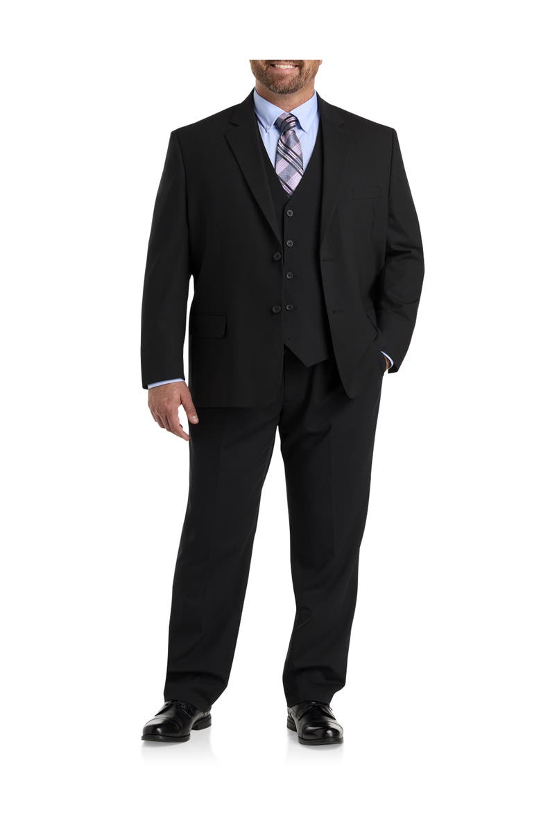 Oak Hill by DXL Big & Tall Perfect Fit Jacket-Relaxer Suit Jacket - Executive Cut V2, Alternate, color, Black
