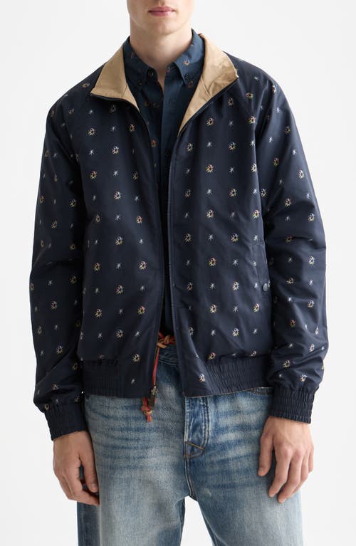 Scotch & Soda Reversible Water Repellent Cotton Jacket In Black