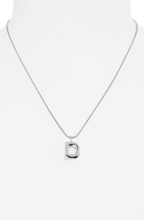 Open Edit Waterproof Bubble Initial Pendant Necklace