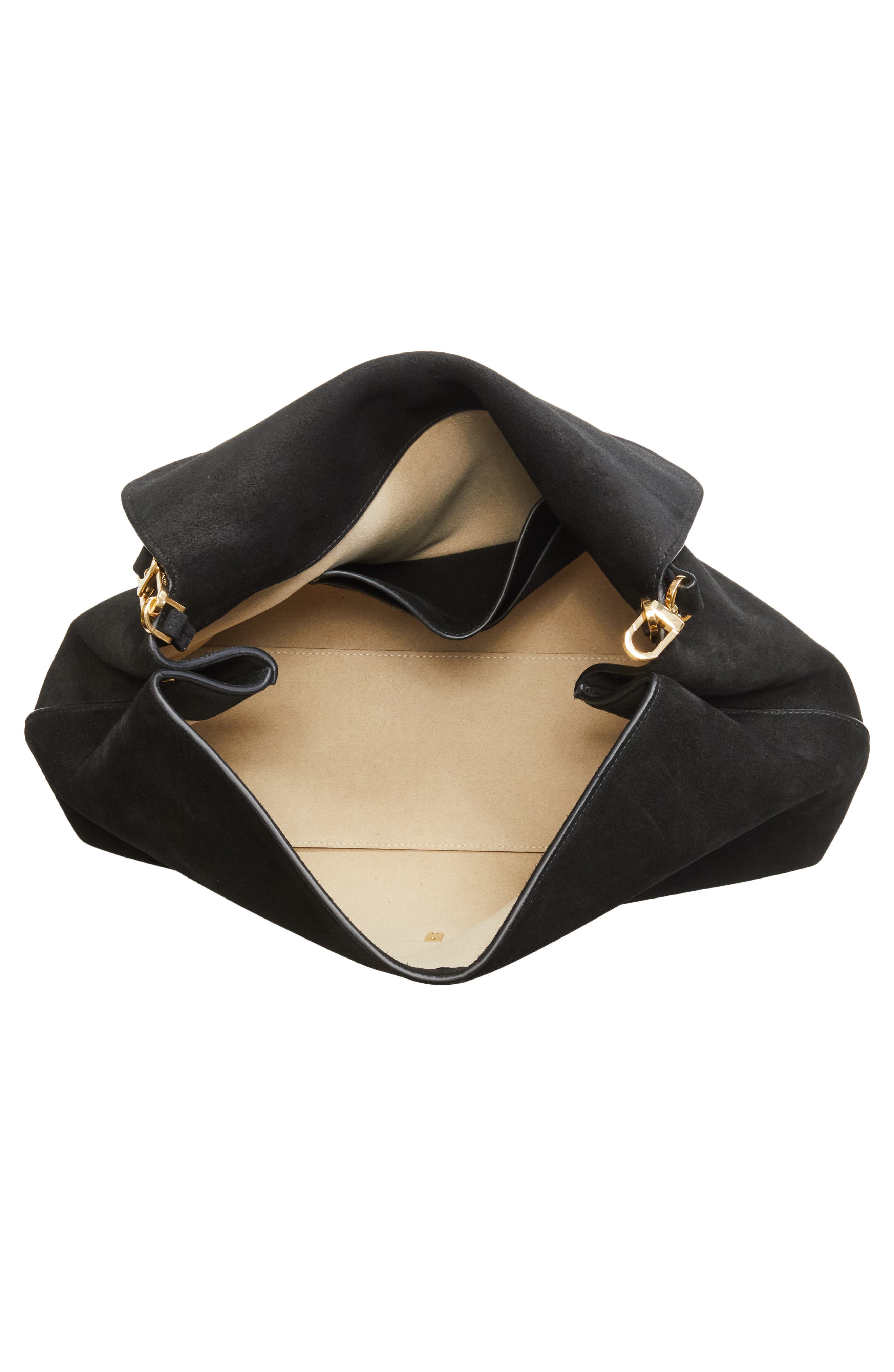 TOTEME T-Lock Satchel, Alternate, color, Black