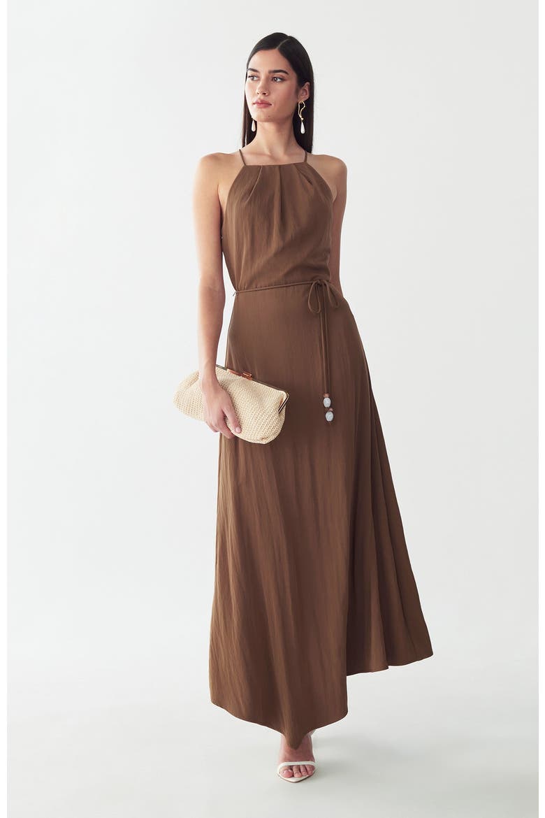 Marni Midi Dress, Alternate, color, Mocha