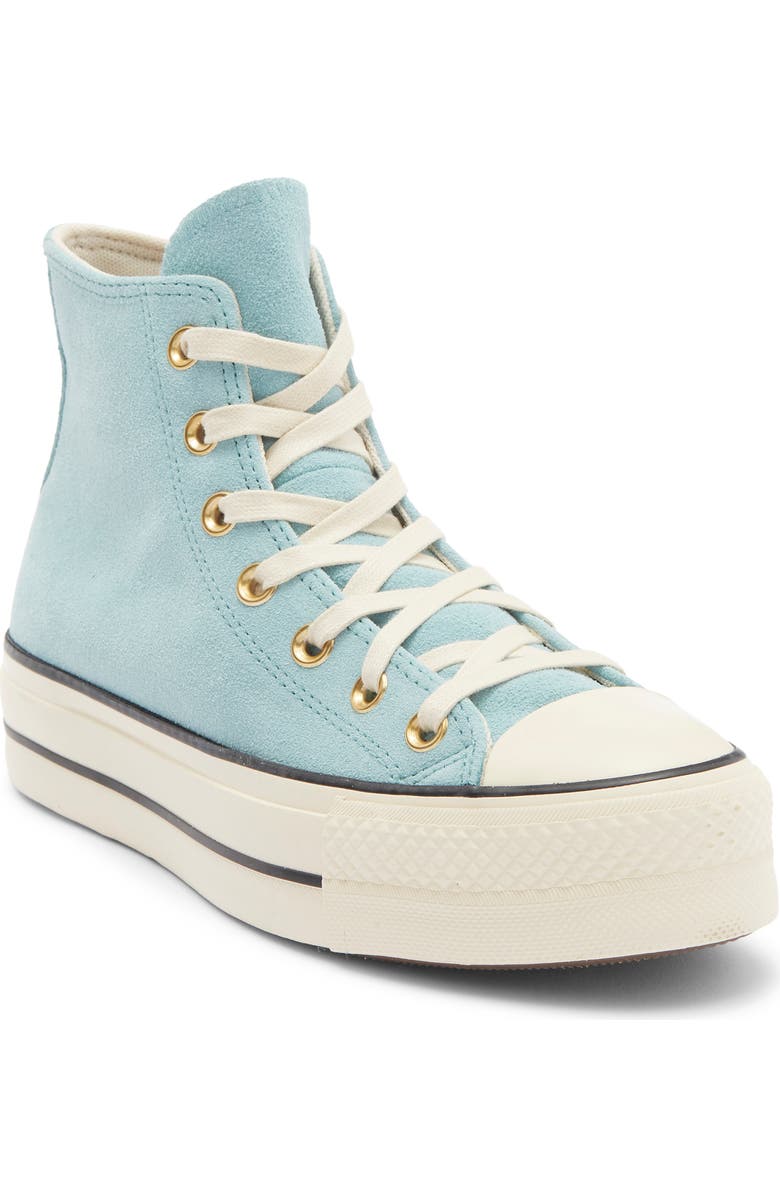 Converse Chuck Taylor<sup>®</sup> All Star<sup>®</sup> Lift High Top Sneaker, Main, color, Vernal Pool/ Natural Ivory
