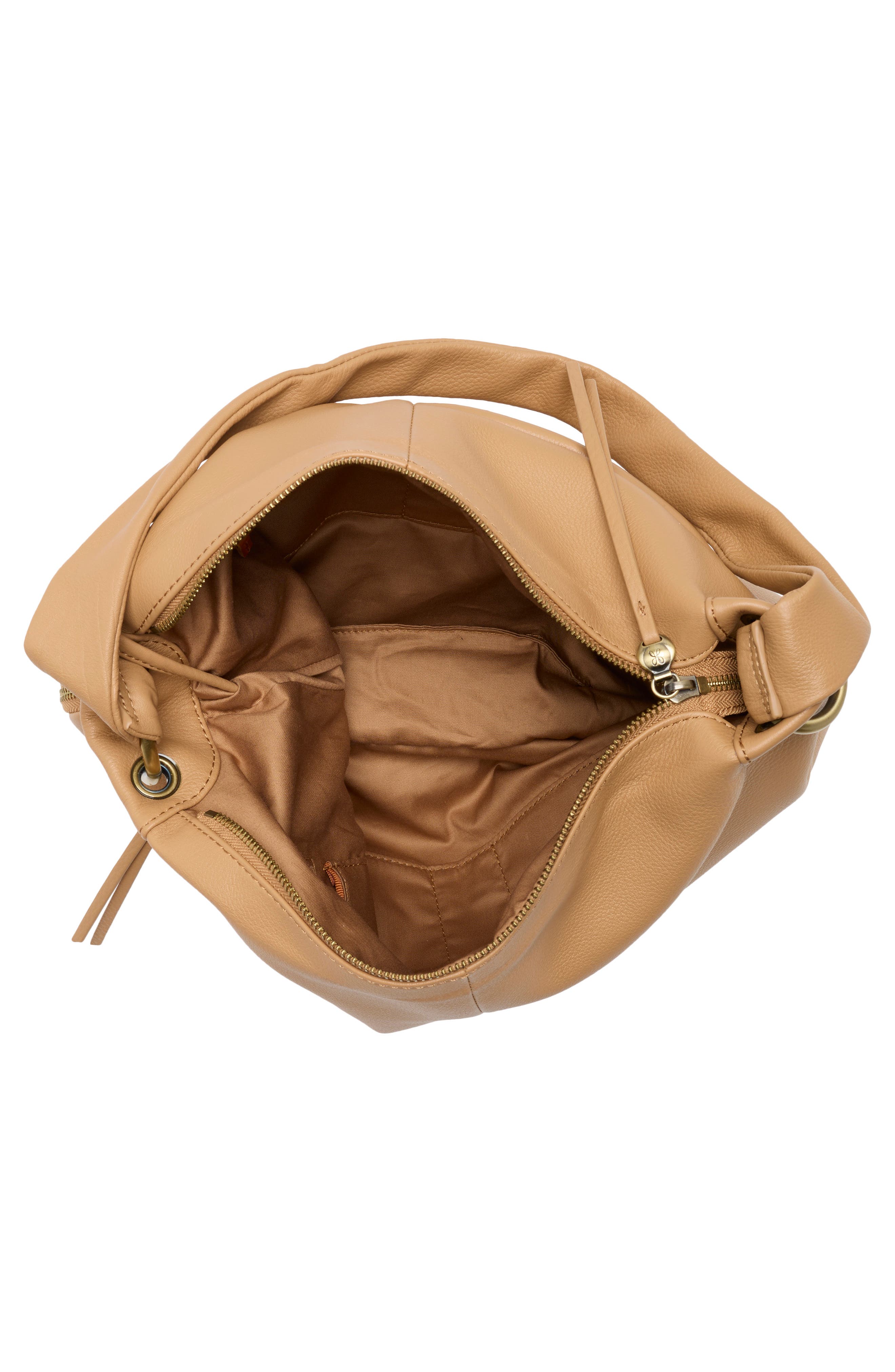 Fern Leather Shoulder Bag, Alternate, color, SANDSTORM