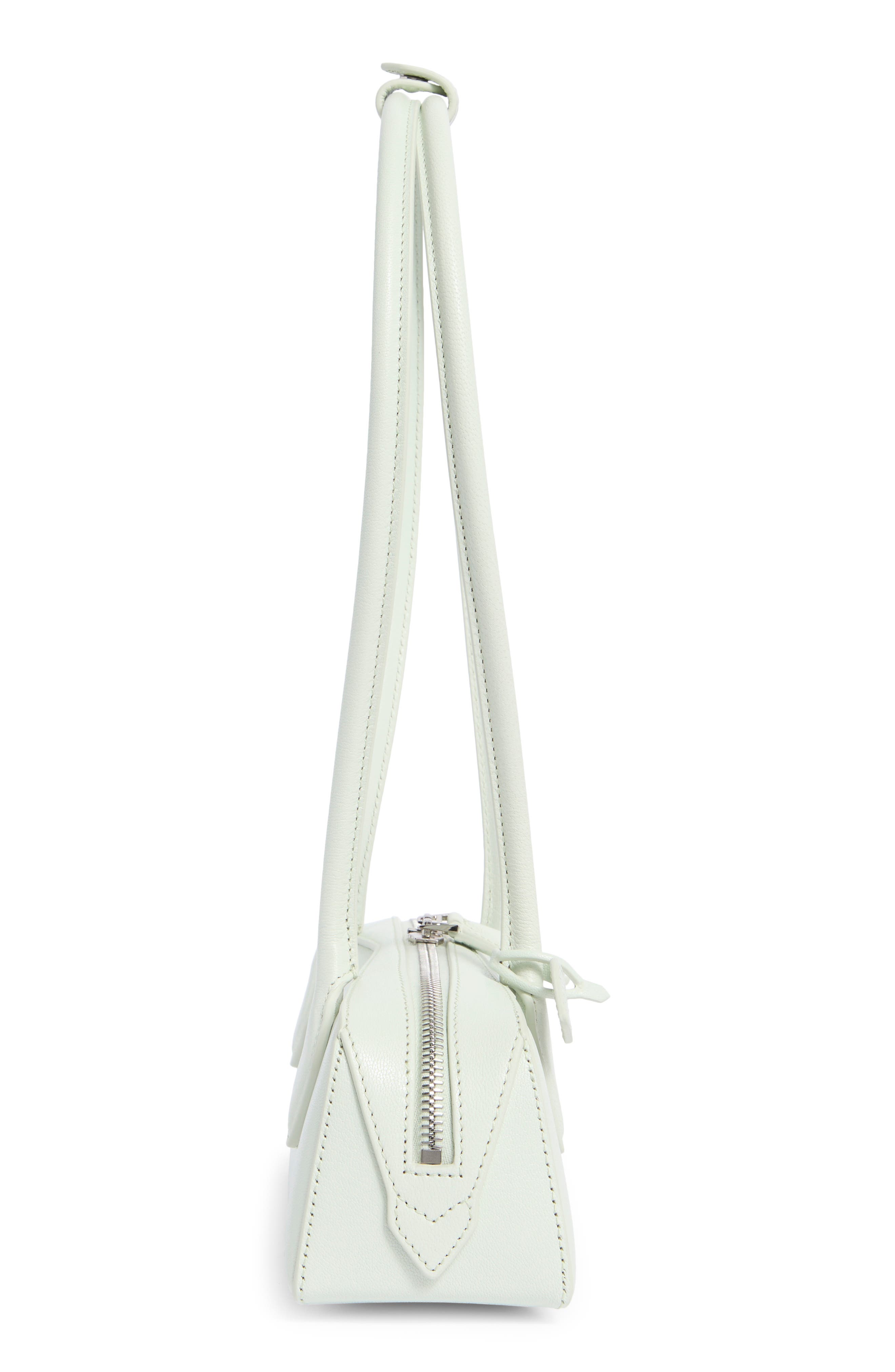 Alaïa Le Teckel Small Shoulder Bag, Alternate, color, Vert Pale