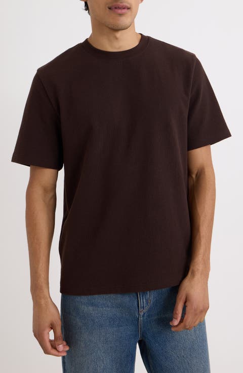 Dean Boxy Textured Organic Cotton T-Shirt
