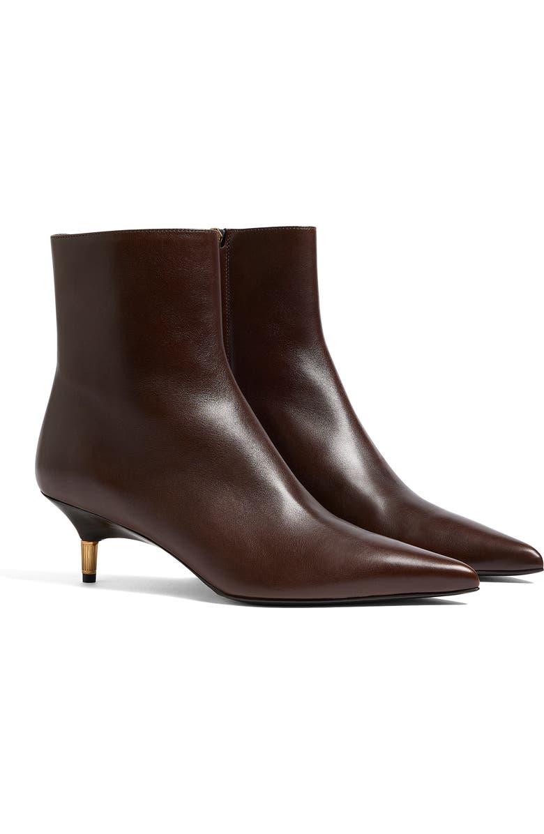 Khaite Bella Kitten Heel Ankle Boot, Main, color, 646 Vintage Brown