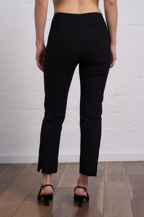 Franne Golde Cropped Stretch Magic Pant In Black