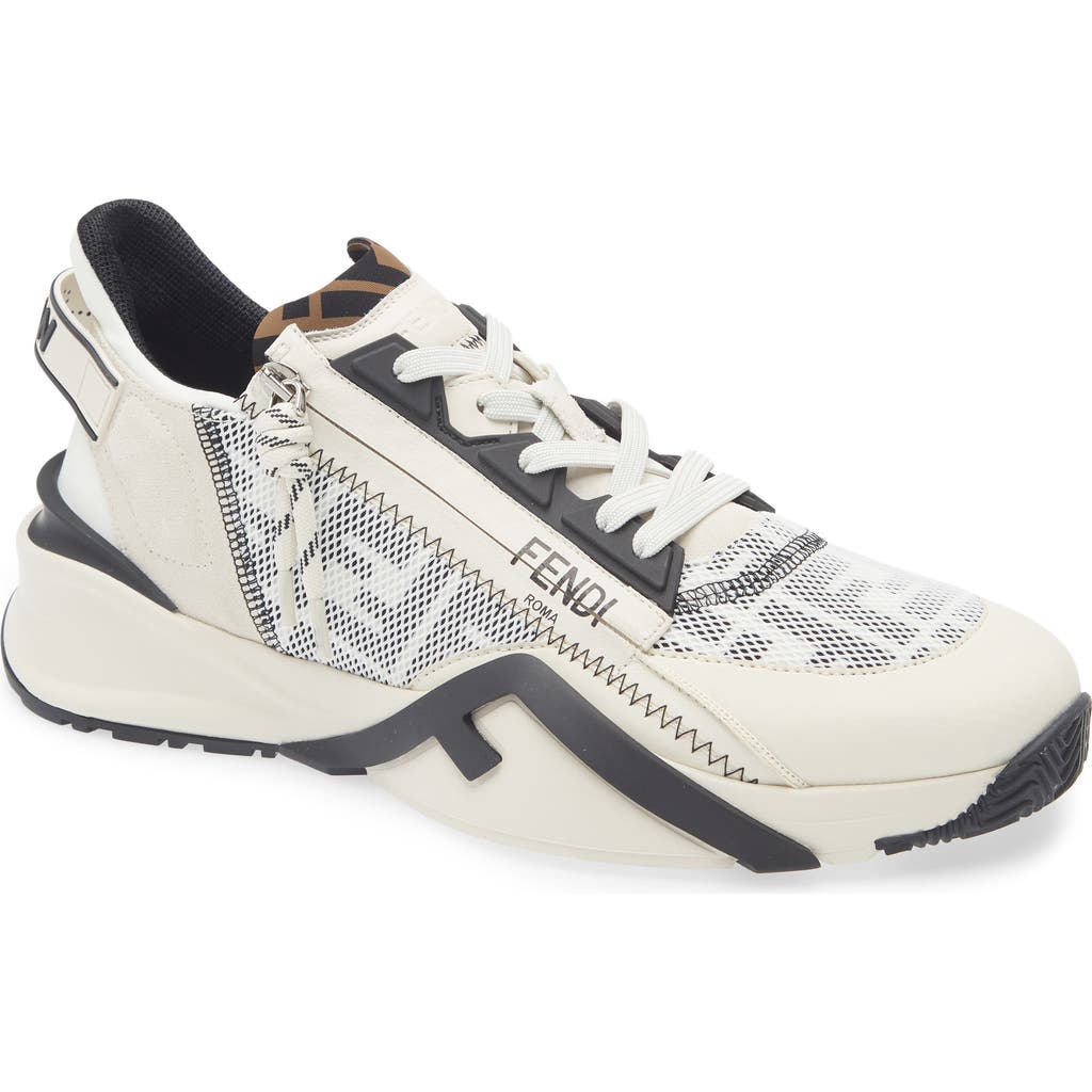 Fendi Men Flow Sneakers In White