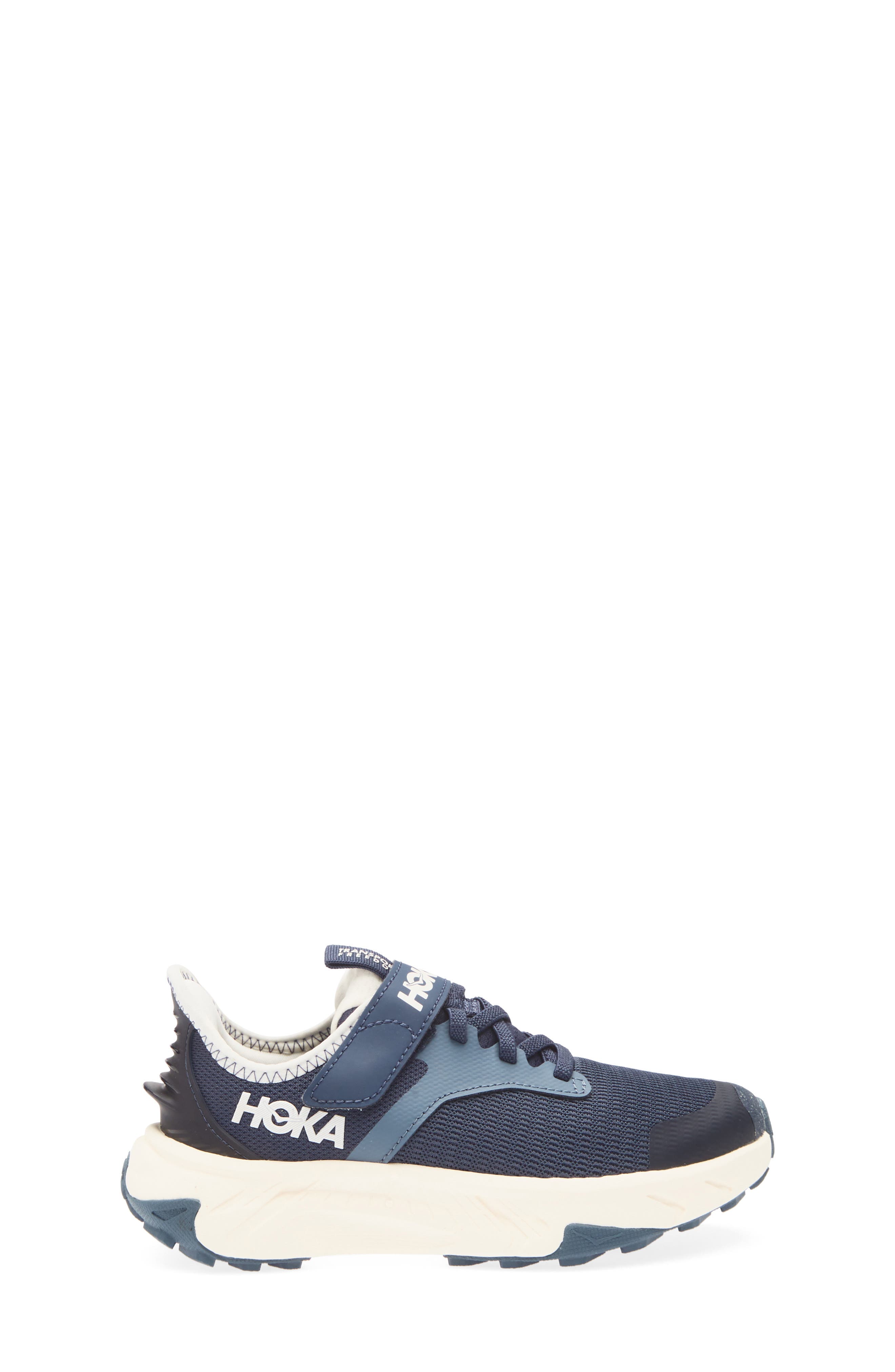 HOKA Kids' Transport Freedom Hiking Sneaker, Alternate, color, Varsity Navy / Alabaster