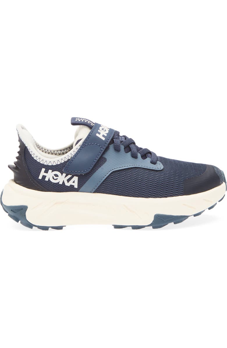 HOKA Kids' Transport Freedom Hiking Sneaker, Alternate, color, Varsity Navy / Alabaster