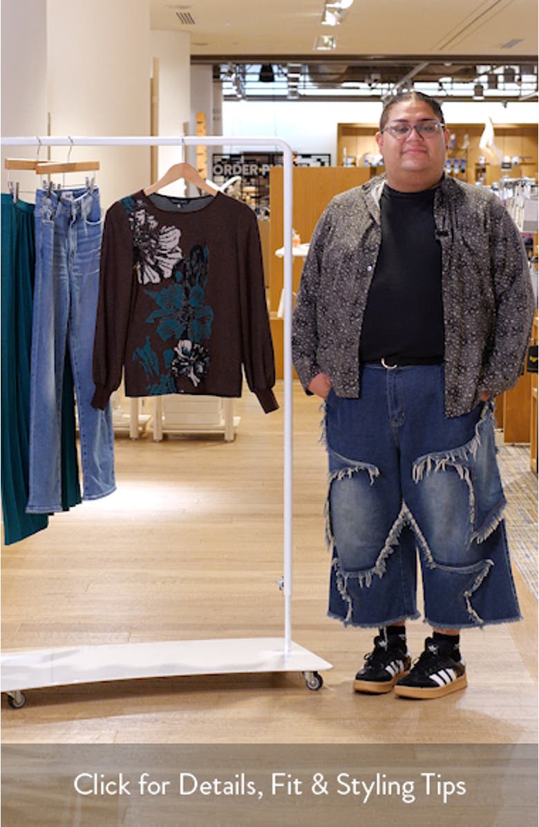 Floral Jacquard Sweater, sales video thumbnail