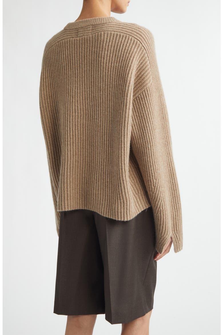 Axel Cashmere Crewneck Sweater, Alternate, color, TAUPE MELANGE