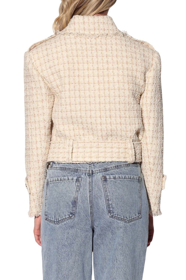 Vincenza Tweed Jacket, Alternate, color, SAHARA TWEED