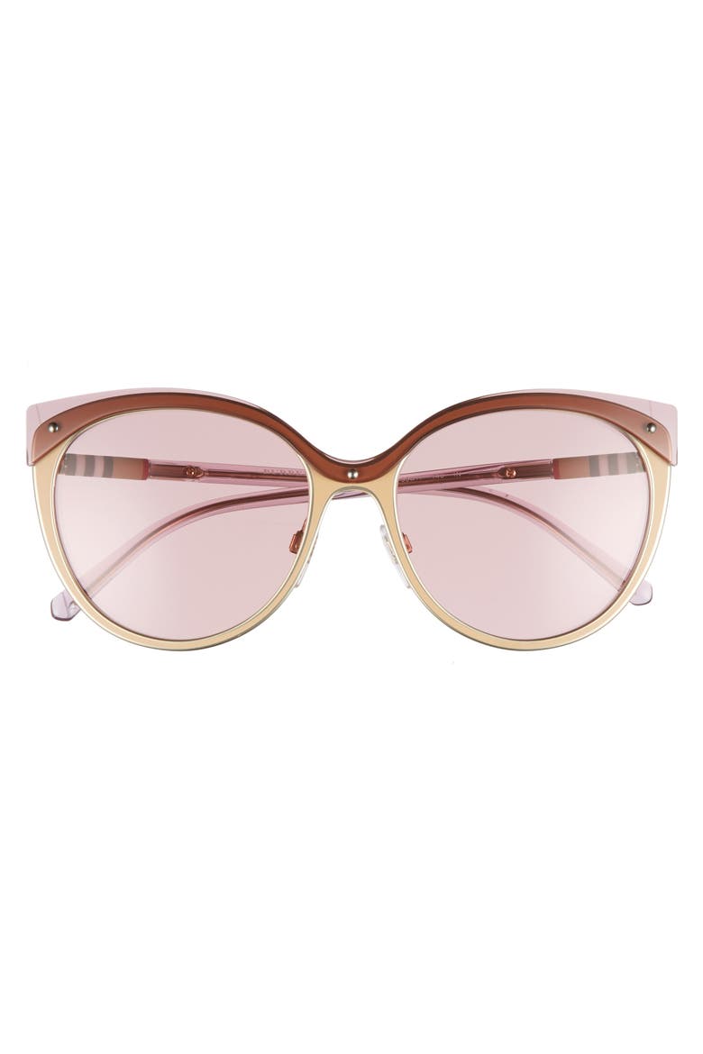 Heritage 55mm Cat Eye Sunglasses, Alternate, color, BEIGE SOLID