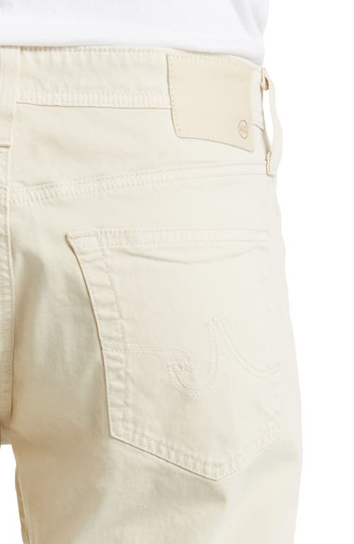 Ag Everett Sueded Stretch Sateen Slim Straight Leg Pants In Green