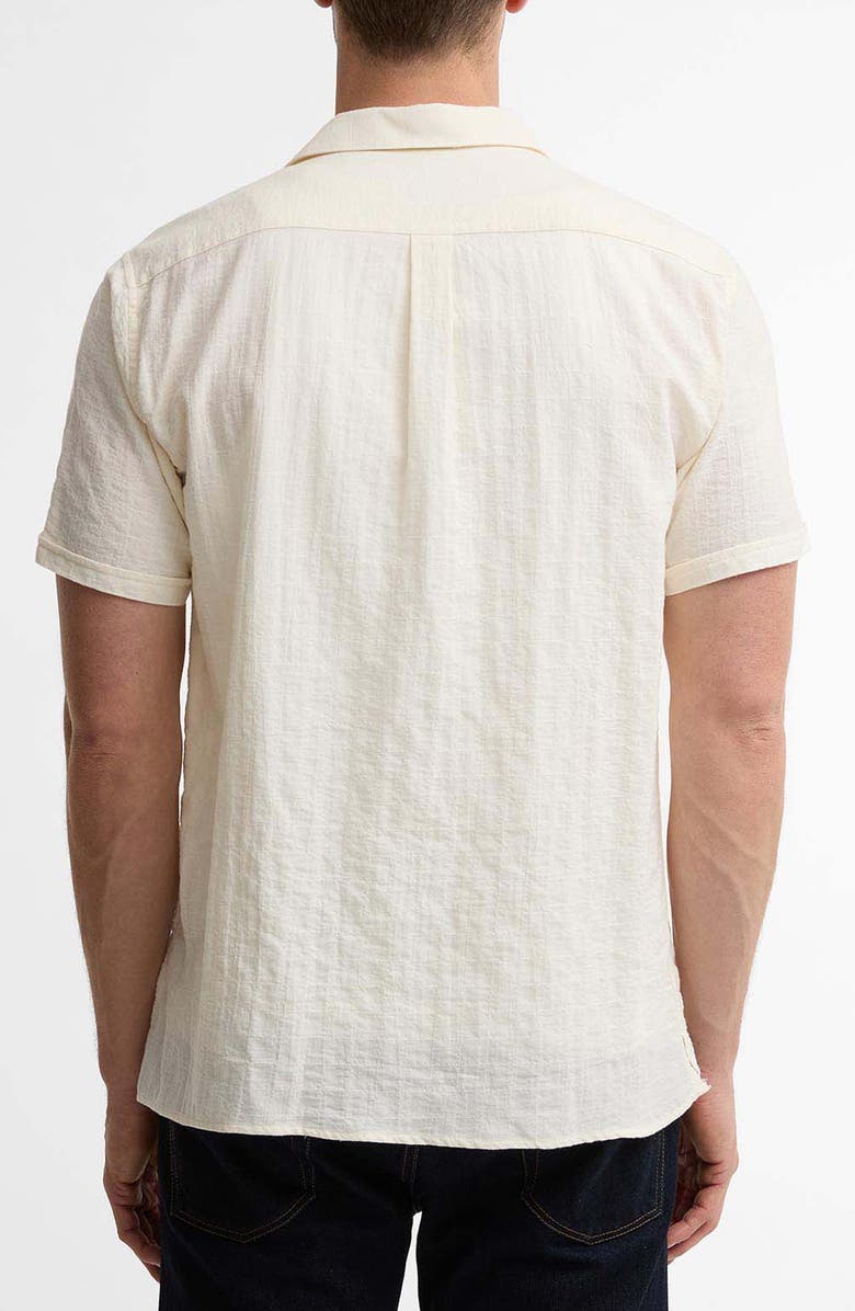 Barbour Kingswood Short Sleeve Cotton Ripstop Button-Up Shirt, Alternate, color, Whisper White
