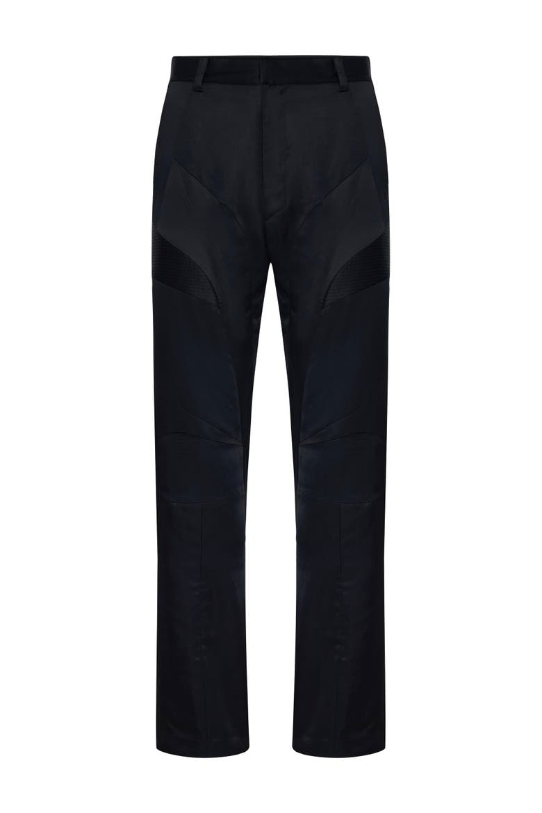 Linen & Cotton Blend Shiny Woven Regular Pant, Main, color, BLACK