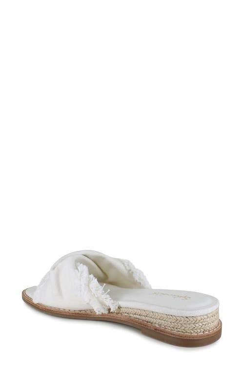 Splendid Brooklyn Slide Sandal In White Sand