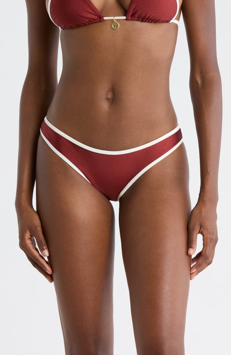 Kulani Kinis Modest Bind Bikini Bottoms, Main, color, Cinnamon Sugar