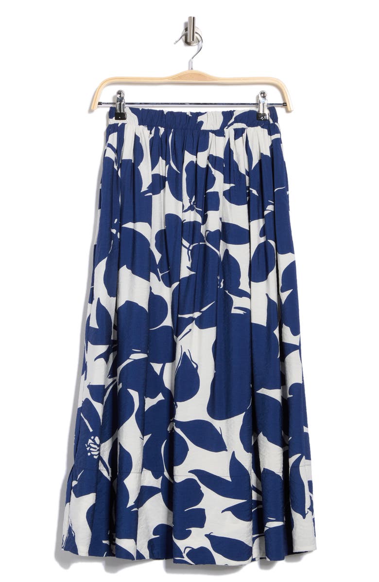 Renee C Floral Print Midi Skirt, Alternate, color,