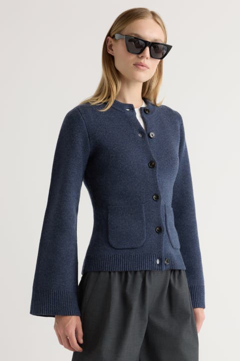 Eames Cotton Wool Button Cardigan