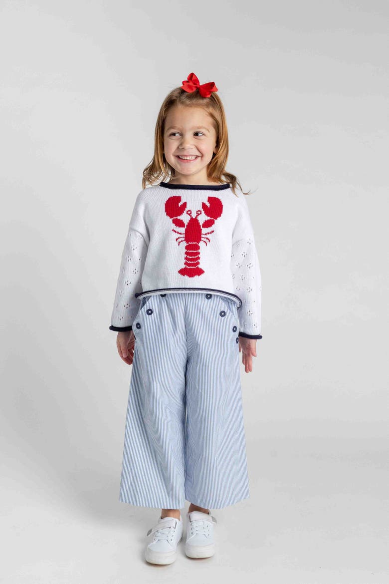 Sweater With Lobster, Alternate, color, White