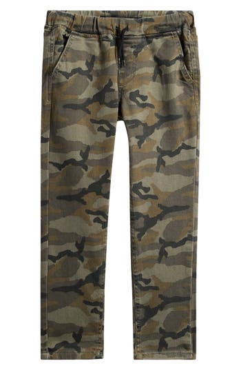 Joe's Kids' Slim Fit Camo Cotton Drawstring Pants In Camflauge