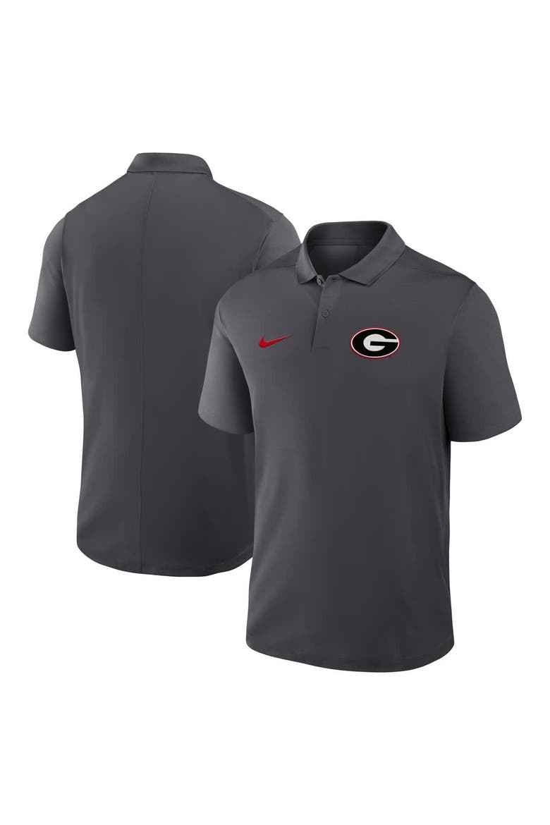 Men's Nike Anthracite Georgia Bulldogs Primetime Victory Primary Logo Performance Polo, Main, color, Anthracite