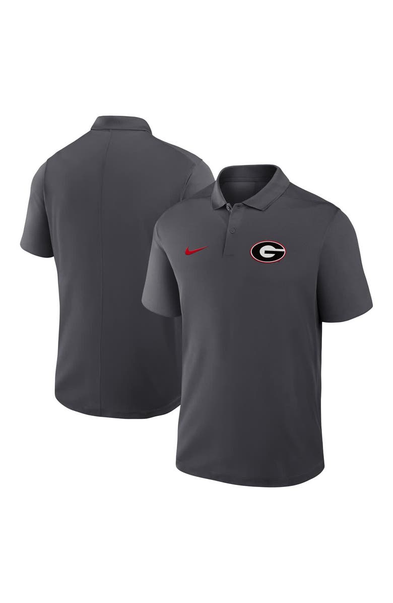 Nike Men's Nike Anthracite Georgia Bulldogs Primetime Victory Primary Logo Performance Polo, Main, color, Anthracite