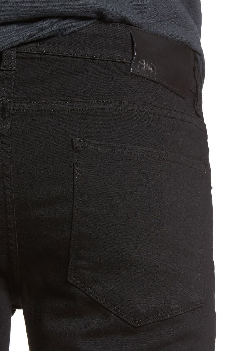 PAIGE Transcend - Croft Skinny Fit Jeans, Alternate, color, Black Shadow