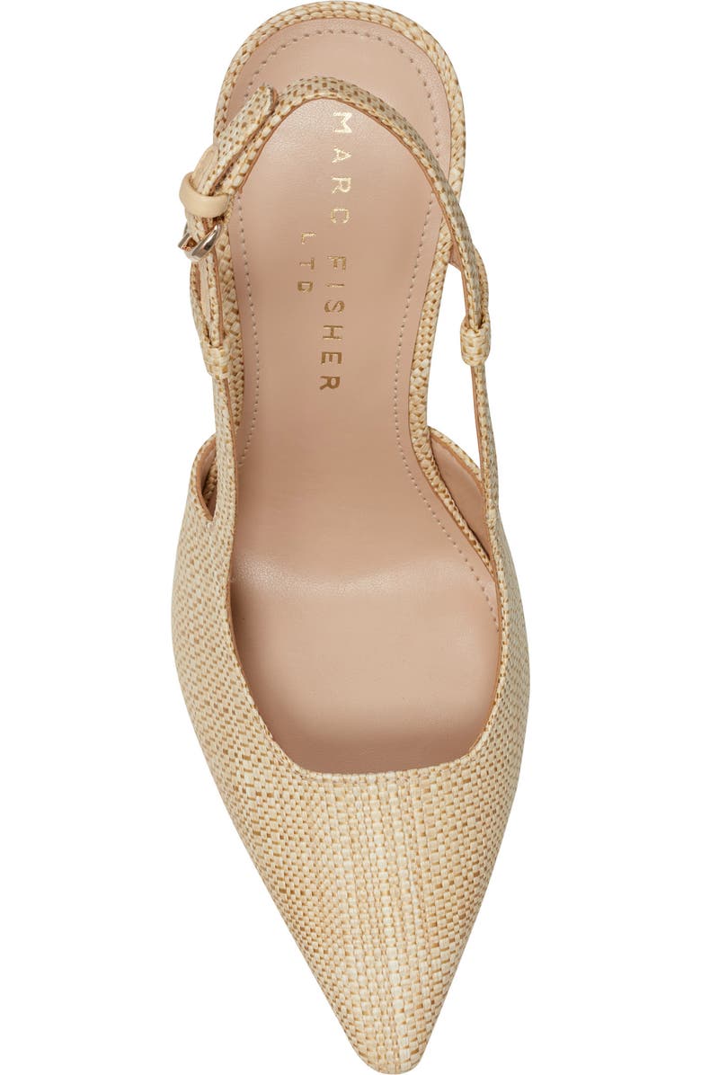 Marc Fisher LTD Torry Slingback Pointed Toe Pump, Alternate, color, Light Natural