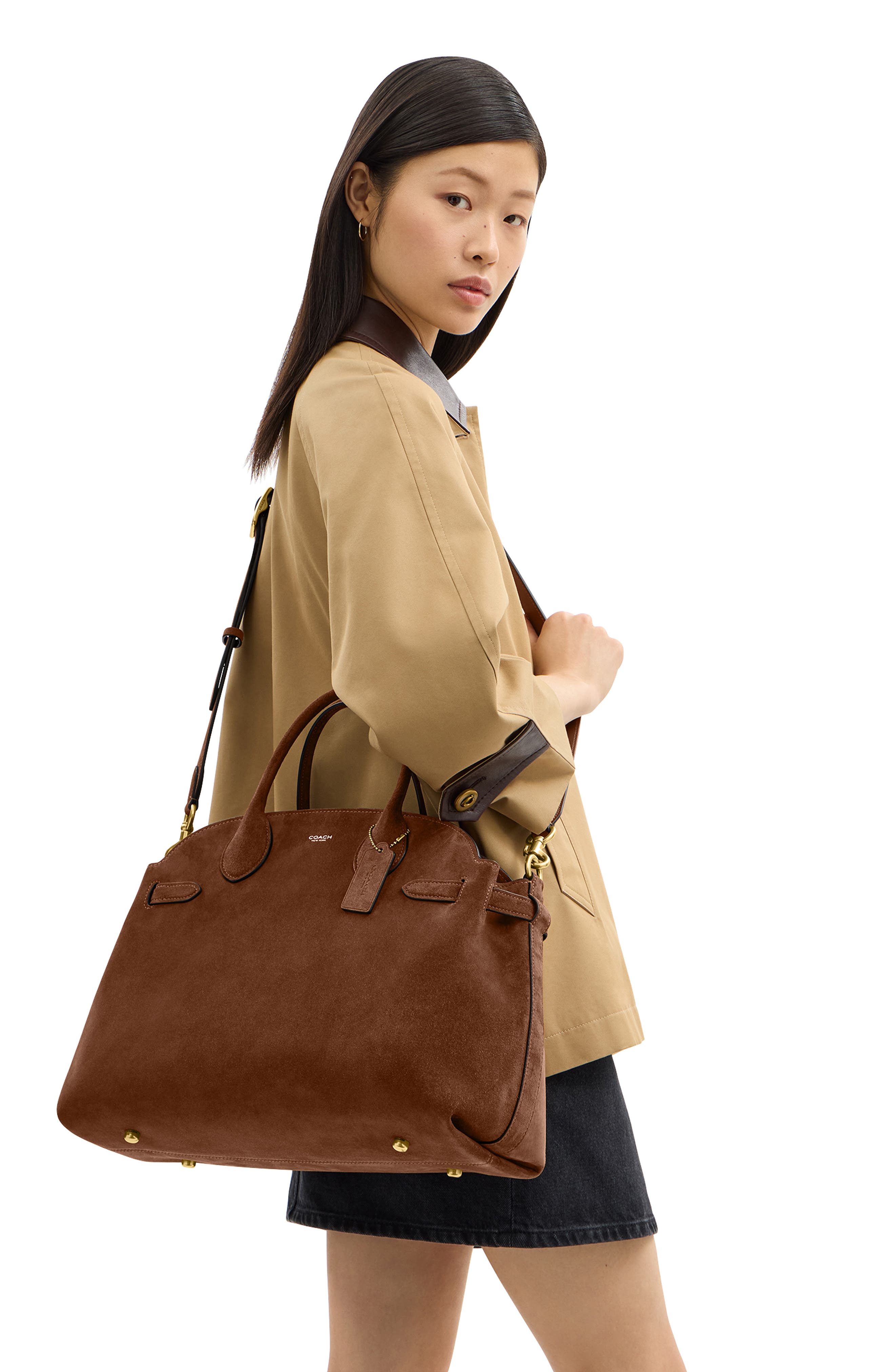 Soft Empire 40 Carryall Bag, Alternate, color, WARM BROWN