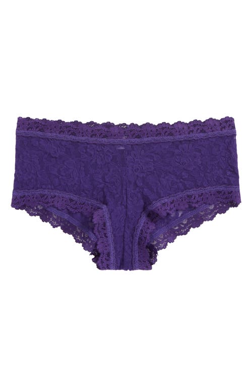 Hanky Panky Signature Lace Boyshorts in Snow Day (Purple) 