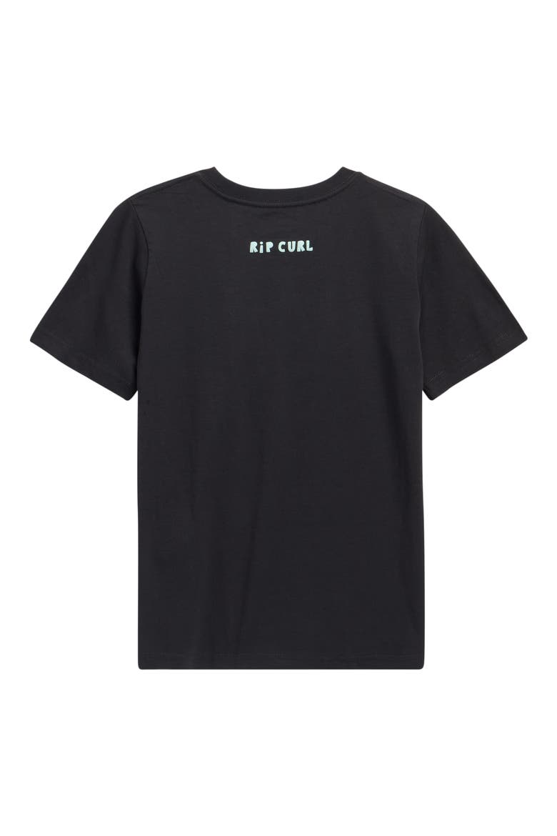 Kids' Surf Check Cotton Graphic T-Shirt, Alternate, color, WASHED BLACK