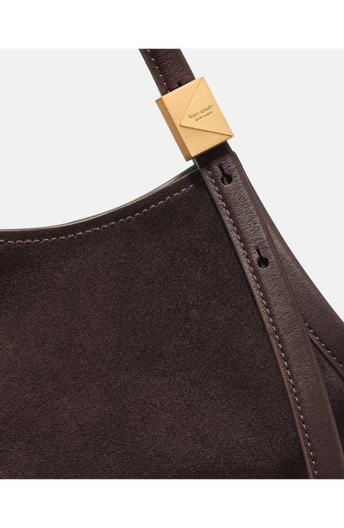 Kate Spade New York Small Deco Suede Tulip Tote In Brown