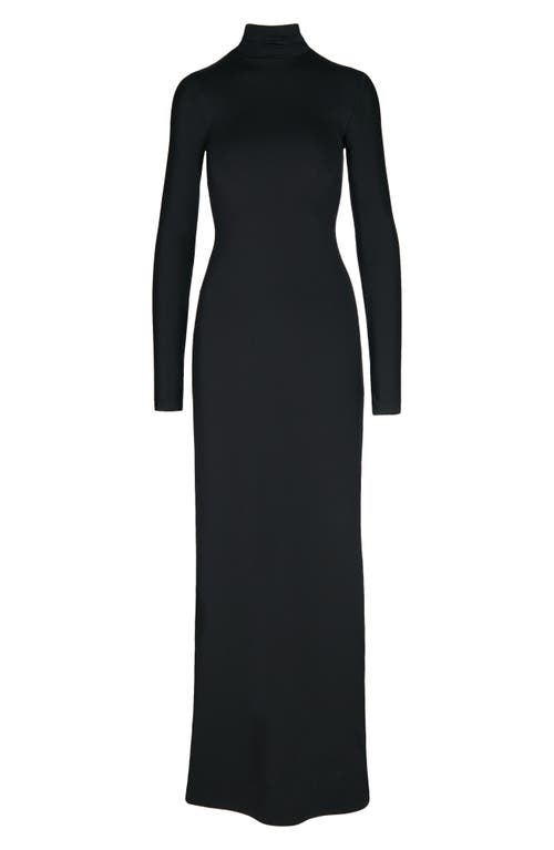 Commando Long Sleeve Turtleneck Dress In Black