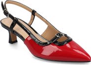 Journee Collection Padma Slingback Kitten Heel Pump - Wide Width Available