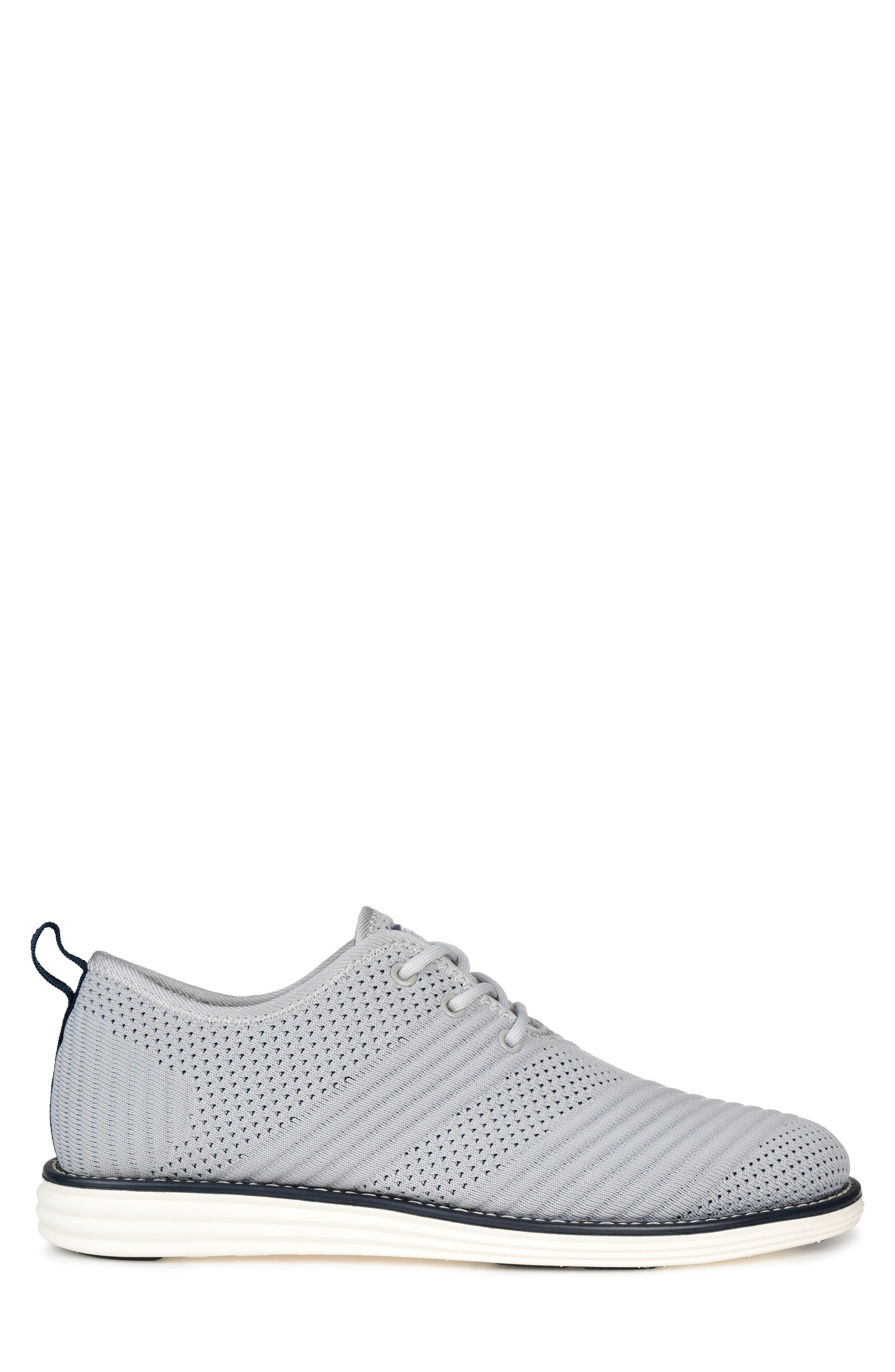 Novak Knit Derby Sneaker - Wide Width, Alternate, color, GREY
