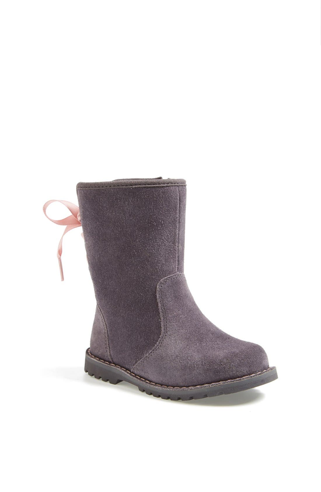 'Corene' Suede Boot, Main, color, LOCOMOTIVE GREY