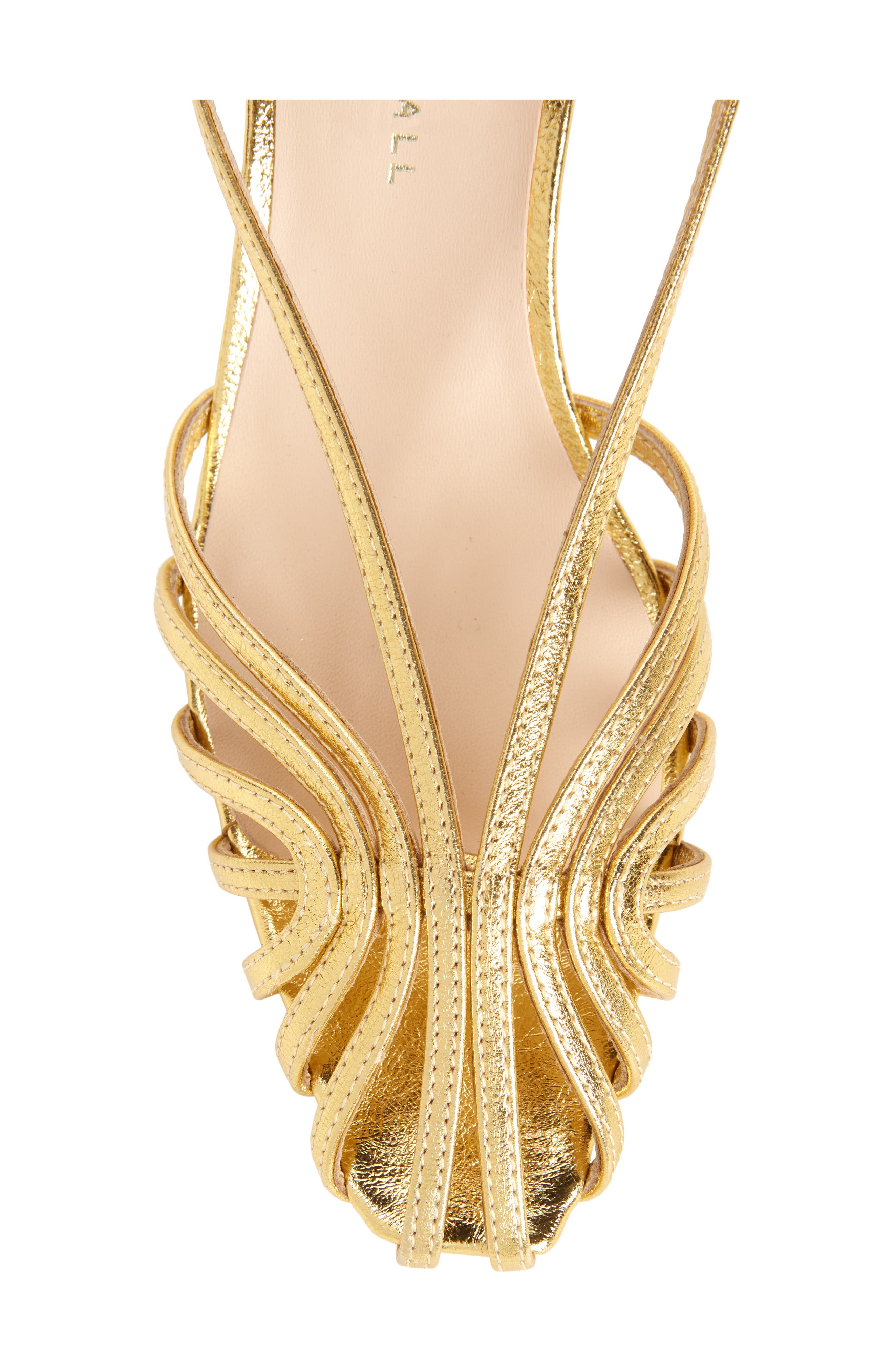 Livvy Ankle Strap Sandal, Alternate, color, GOLD