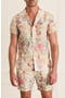 selected White Floral Print