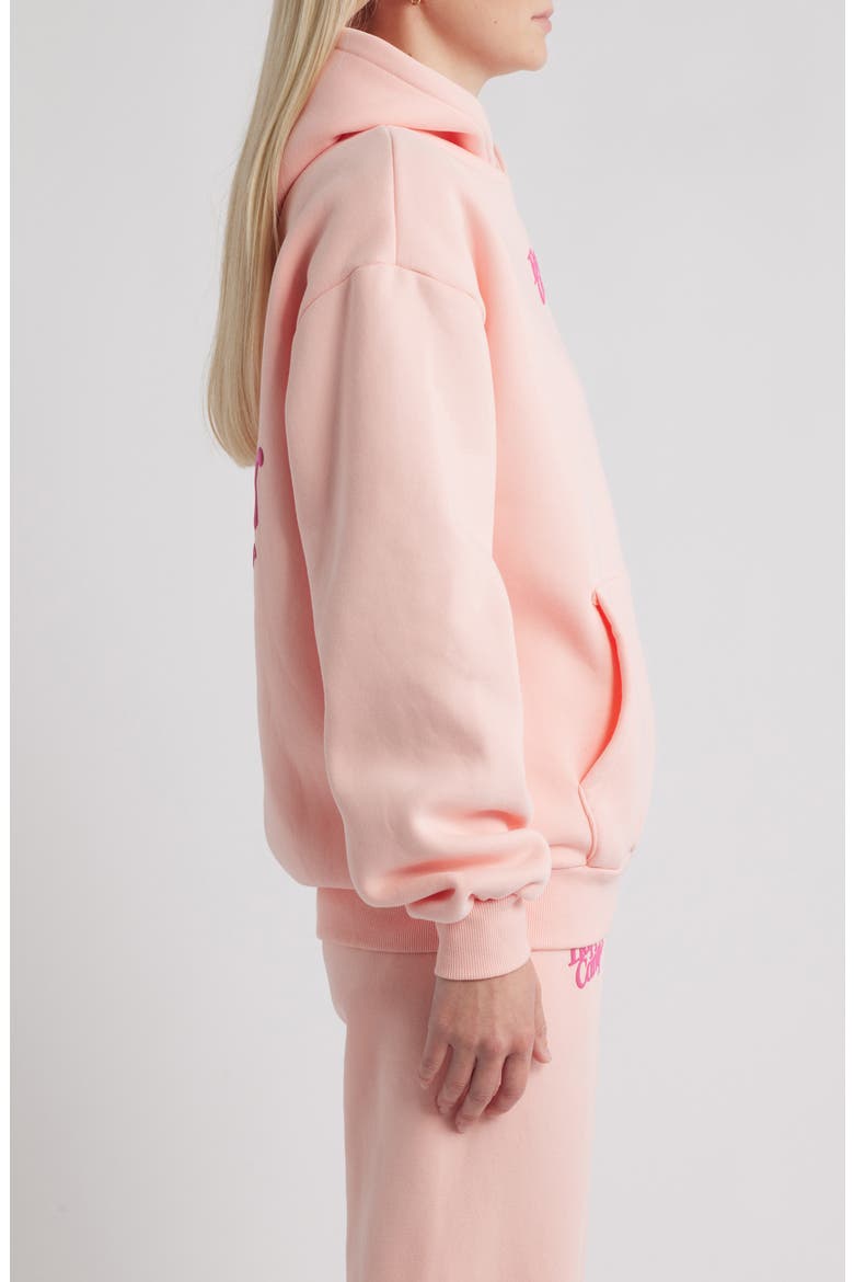 Puff Series Core Logo Cotton Blend Hoodie, Alternate, color, SNOWY STRAWBERRY