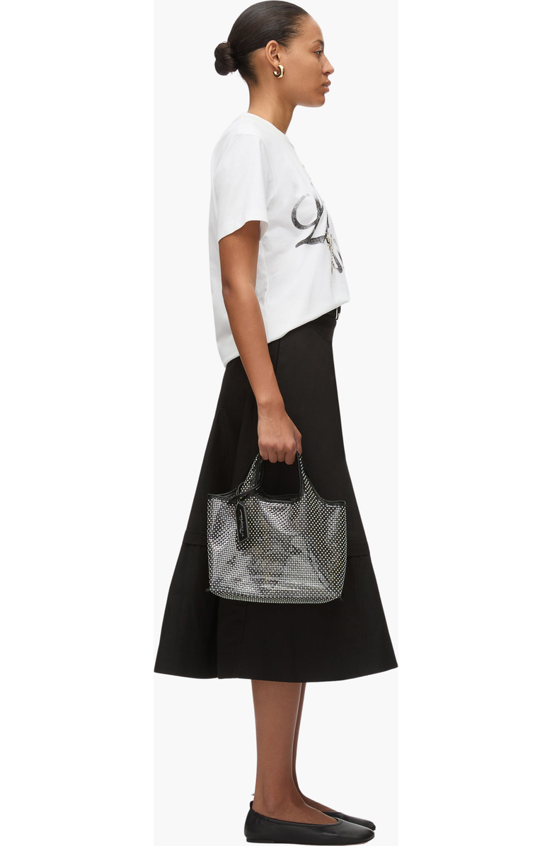 3.1 Phillip Lim Crystal Mesh Mini Market Tote Bag, Main, color, Black