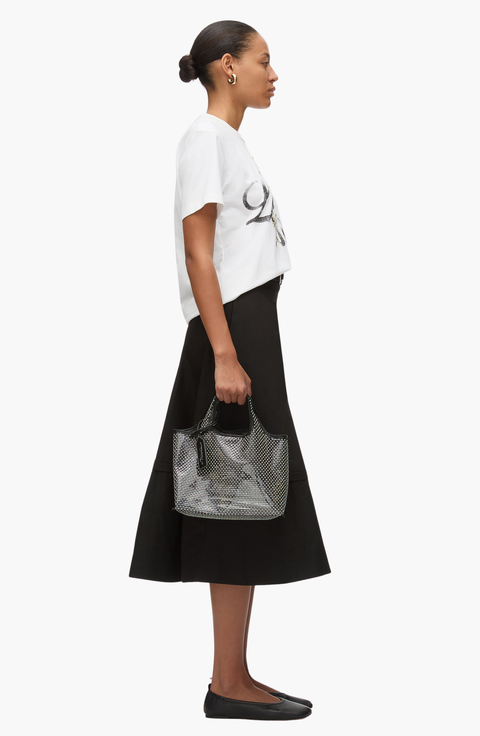Crystal Mesh Mini Market Tote Bag