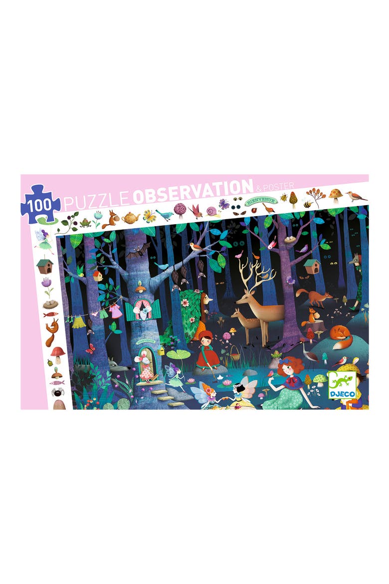 Observation Enchanted Forest 100-Piece Puzzle, Alternate, color, MULTI