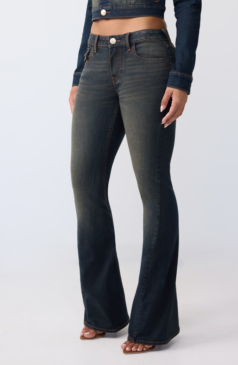 True Religion Joey Flap Pocket Flare Leg Jeans, Alternate, color,