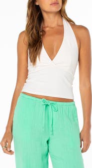 Roxy South Shore Crop Halter Top