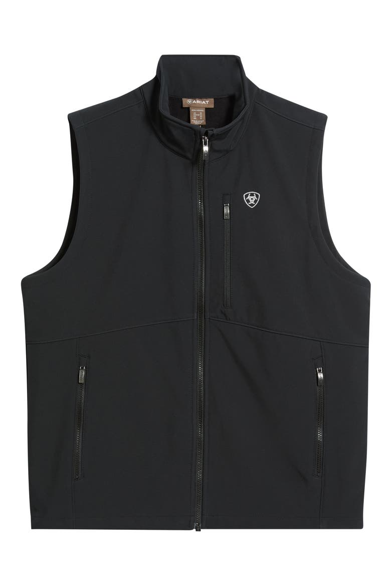 Logo Vest, Alternate, color, BLACK